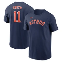 Men's Nike Cam Smith Navy Houston Astros Fuse Name & Number T-Shirt