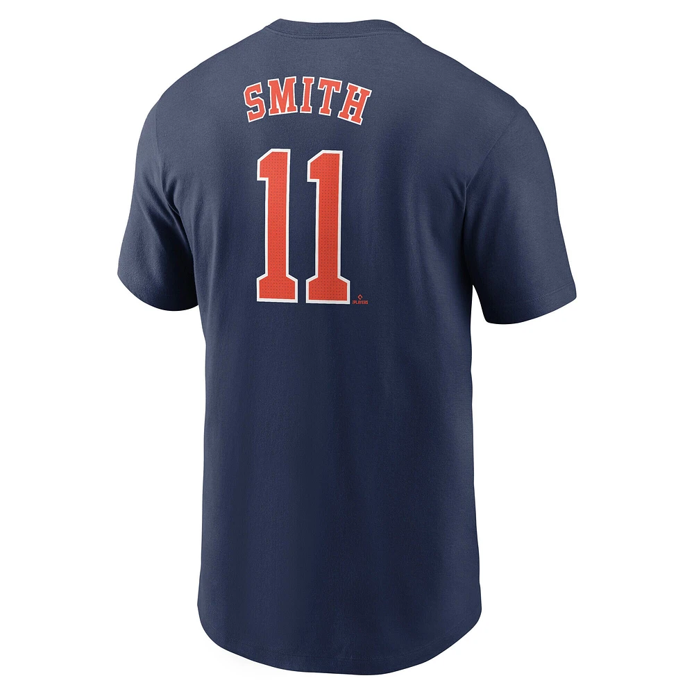 Men's Nike Cam Smith Navy Houston Astros Fuse Name & Number T-Shirt