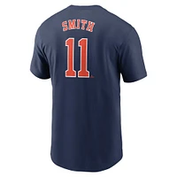 Men's Nike Cam Smith Navy Houston Astros Fuse Name & Number T-Shirt