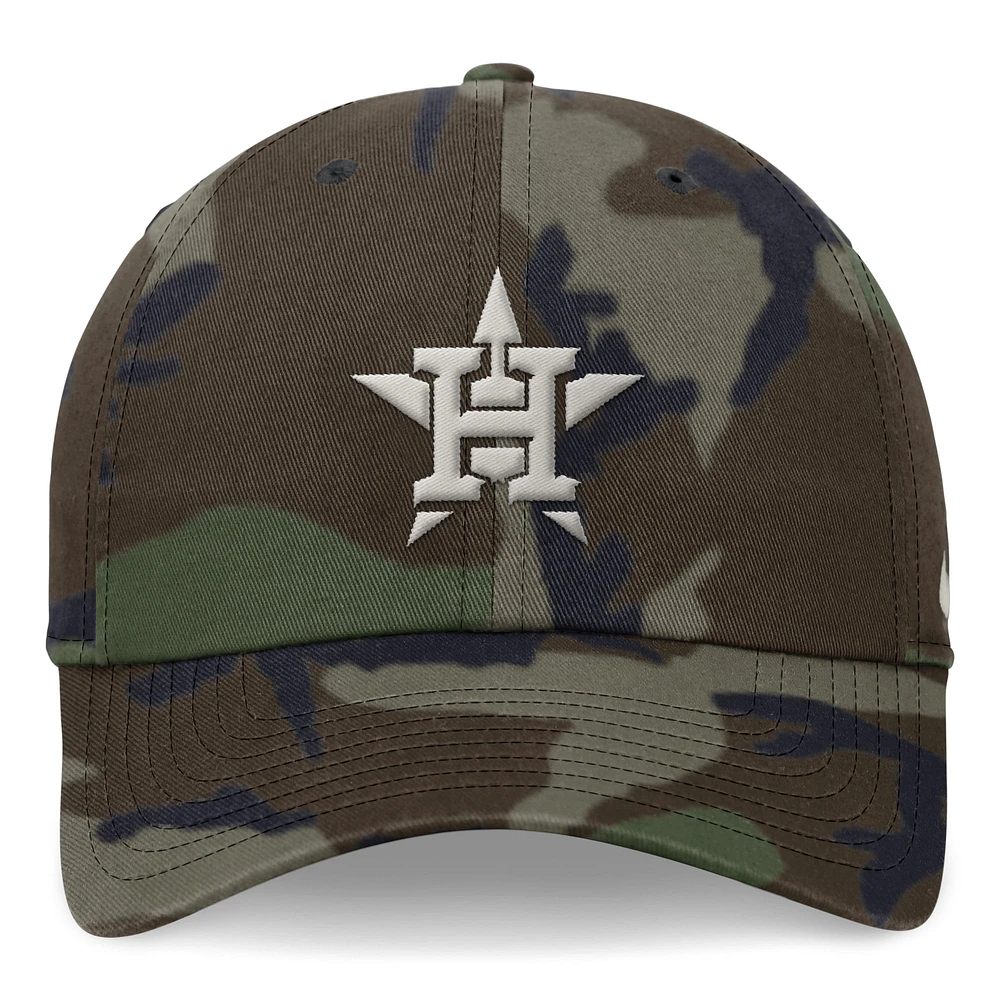 Casquette réglable Nike Camo Houston Astros Club pour homme