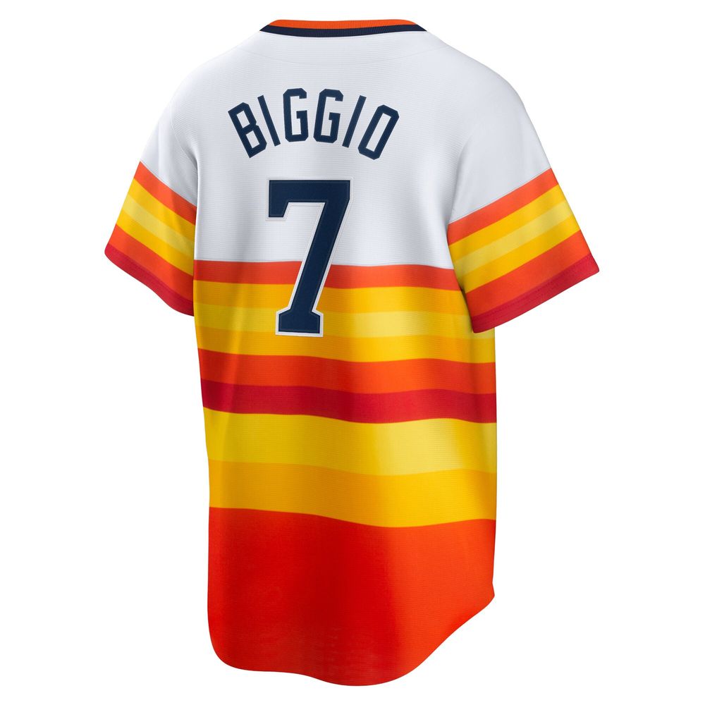 Men's Nike Craig Biggio White Houston Astros Home Cooperstown Collection Player Jersey