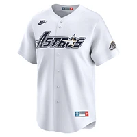 Men's Nike Craig Biggio White Houston Astros Throwback Cooperstown Collection Limited Jersey