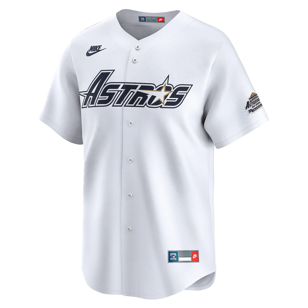 Men's Nike Craig Biggio White Houston Astros Throwback Cooperstown Collection Limited Jersey