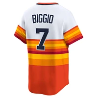 Maillot Nike Craig Biggio blanc Houston Astros Throwback Cooperstown Collection Limited Player pour homme