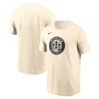 Men's Nike Cream Houston Astros Camo Logo T-Shirt