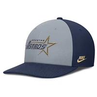 Men's Nike Gray/Navy Houston Astros Pro Performance Snapback Hat