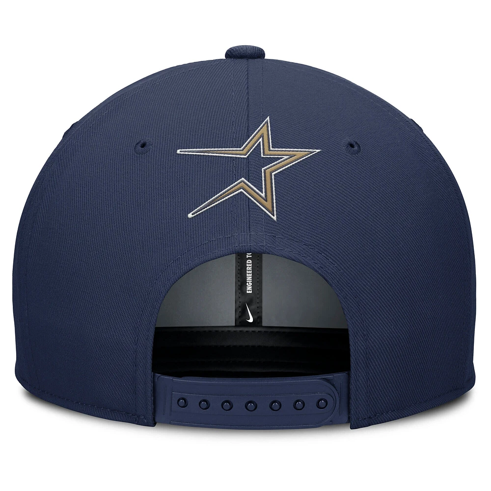 Men's Nike Gray/Navy Houston Astros Pro Performance Snapback Hat