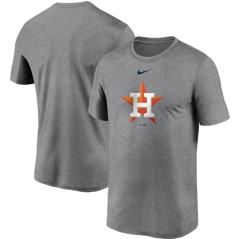 T-shirt Nike gris Houston Astros avec grand logo Legend Performance pour homme