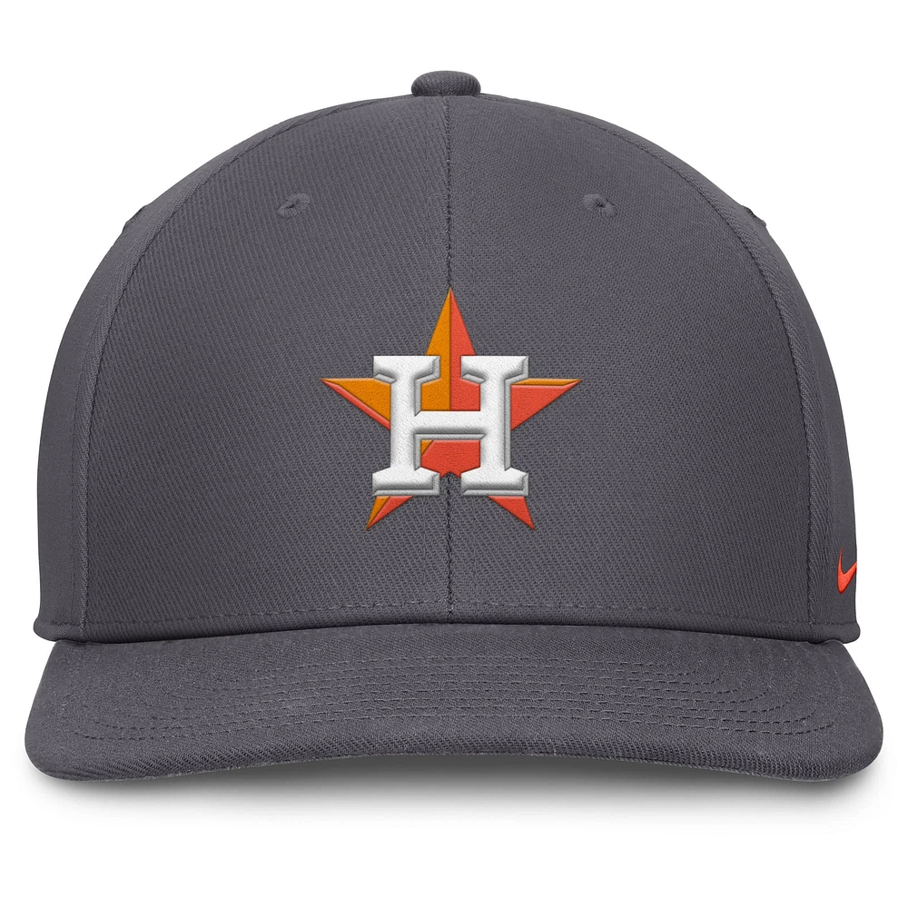 Men's Nike Gray Houston Astros Pro Performance Snapback Hat