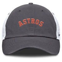 Casquette de camionneur ajustable Nike Houston Astros Wordmark Club grise pour homme