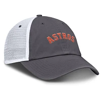 Casquette de camionneur ajustable Nike Houston Astros Wordmark Club grise pour homme