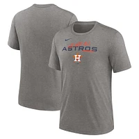 Men's Nike Heather Charcoal Houston Astros We Are All Tri-Blend T-Shirt