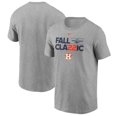 Men's Nike Heather Gray Houston Astros 2022 World Series Icon T-Shirt