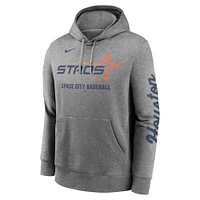 Sweat à capuche Nike City Connect Club 2025 gris chiné pour homme des Astros de Houston