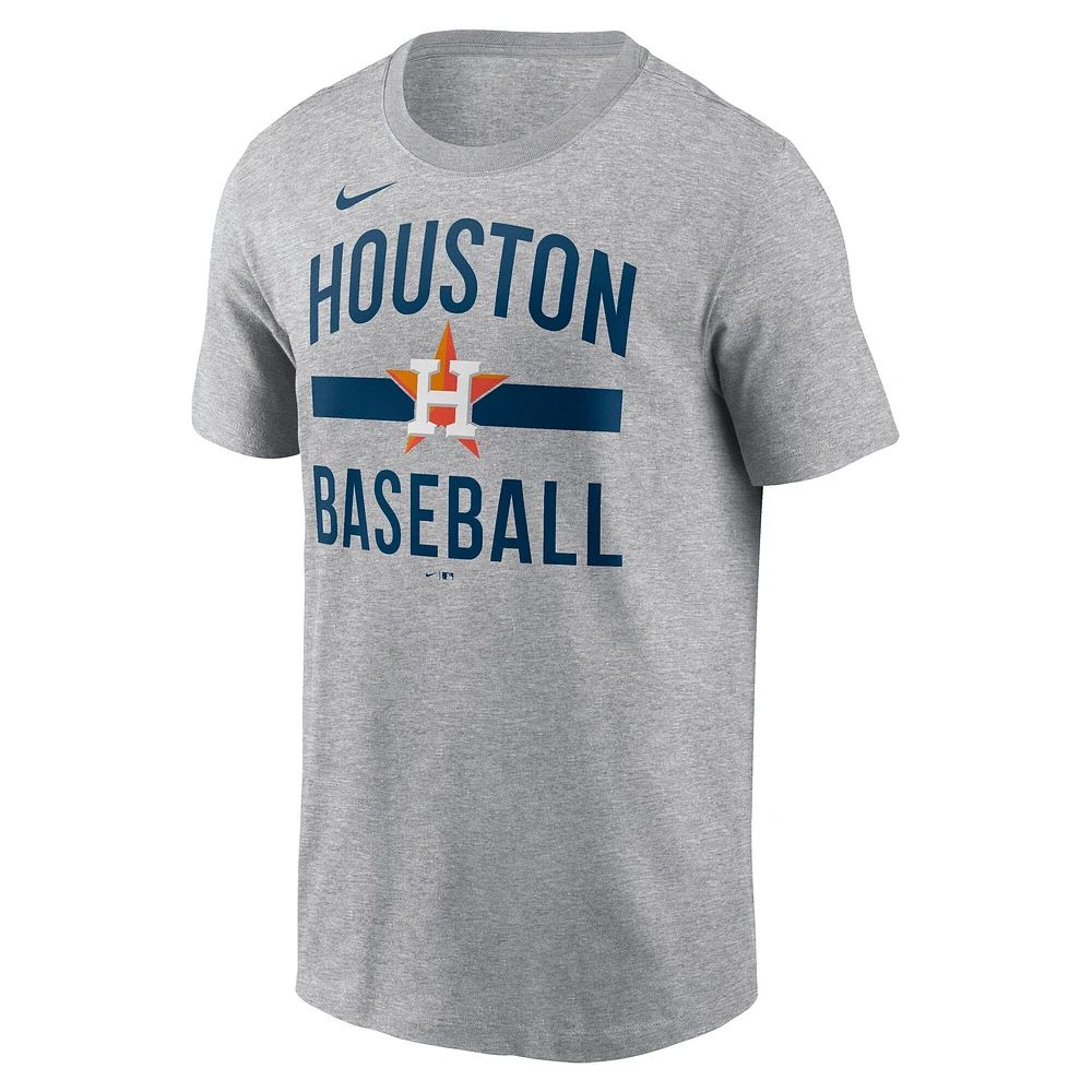 Men's Nike  Heather Gray Houston Astros Arched T-Shirt