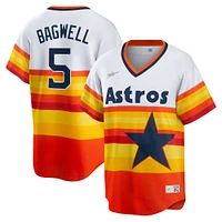 maillot de joueur Nike Jeff Bagwell pour hommes, blanc, Houston Astros Home Cooperstown Collection,