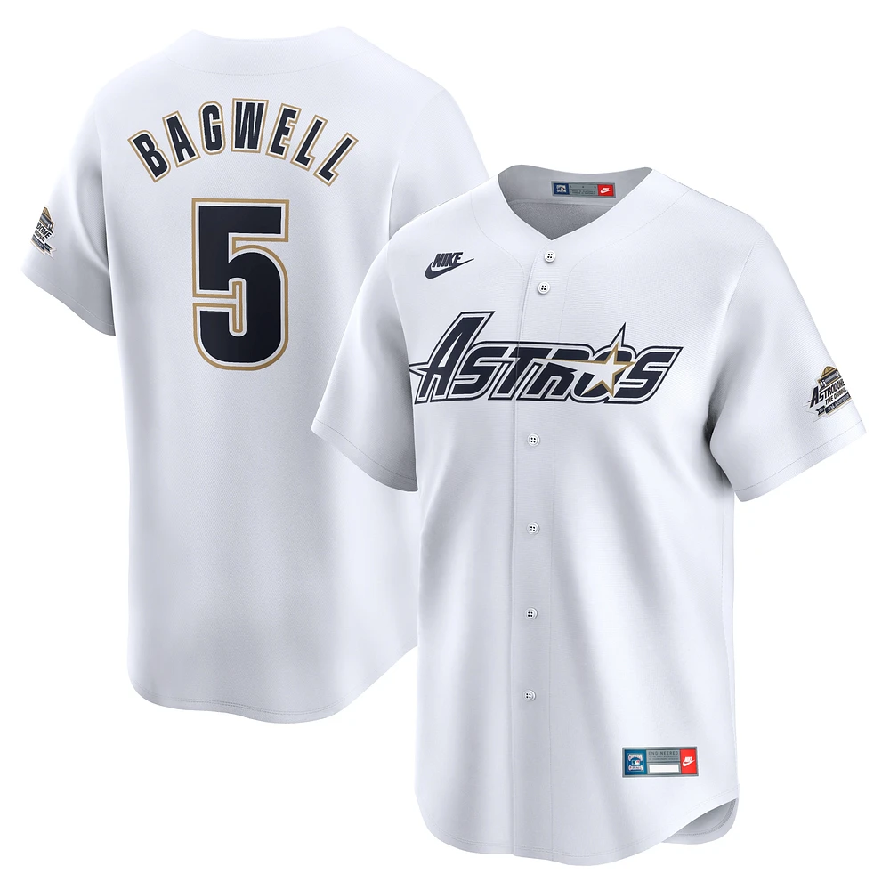 Maillot Nike Jeff Bagwell Houston Astros Throwback Cooperstown Limited pour homme, blanc