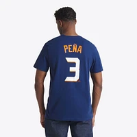 T-shirt Nike Jeremy Peña bleu marine Houston Astros 2025 City Connect Fuse avec nom et numéro