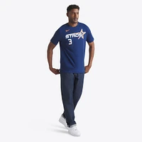 T-shirt Nike Jeremy Peña bleu marine Houston Astros 2025 City Connect Fuse avec nom et numéro