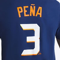 T-shirt Nike Jeremy Peña bleu marine Houston Astros 2025 City Connect Fuse avec nom et numéro
