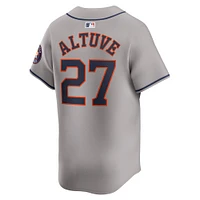 Maillot de joueur Nike Jose Altuve pour hommes, gris, Houston Astros Away Limited Player