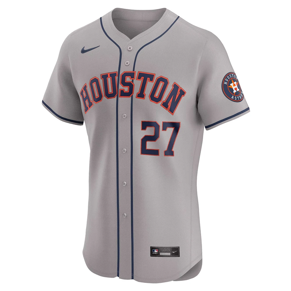 Men's Nike Jose Altuve Gray Houston Astros Road Elite Player Jersey