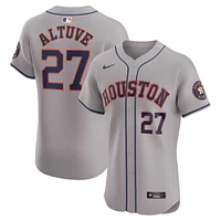 Maillot de joueur Nike Jose Altuve Houston Astros Road Elite pour homme, gris