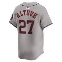 Men's Nike Jose Altuve Gray Houston Astros Road Limited Player Jersey
