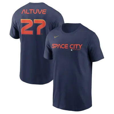Jose Altuve Houston Astros Nike 2022 City Connect Name & Number T-Shirt - Navy