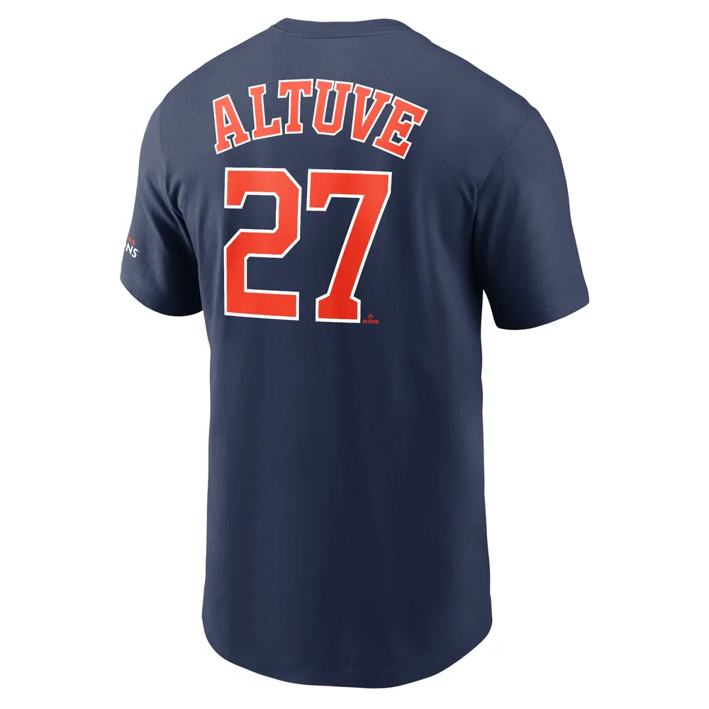 Jose Altuve Houston Astros Nike Youth 2022 World Series Name & Number T- Shirt - Navy