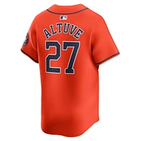 Men's Nike Jose Altuve Orange Houston Astros Alternate Limited Player Jersey