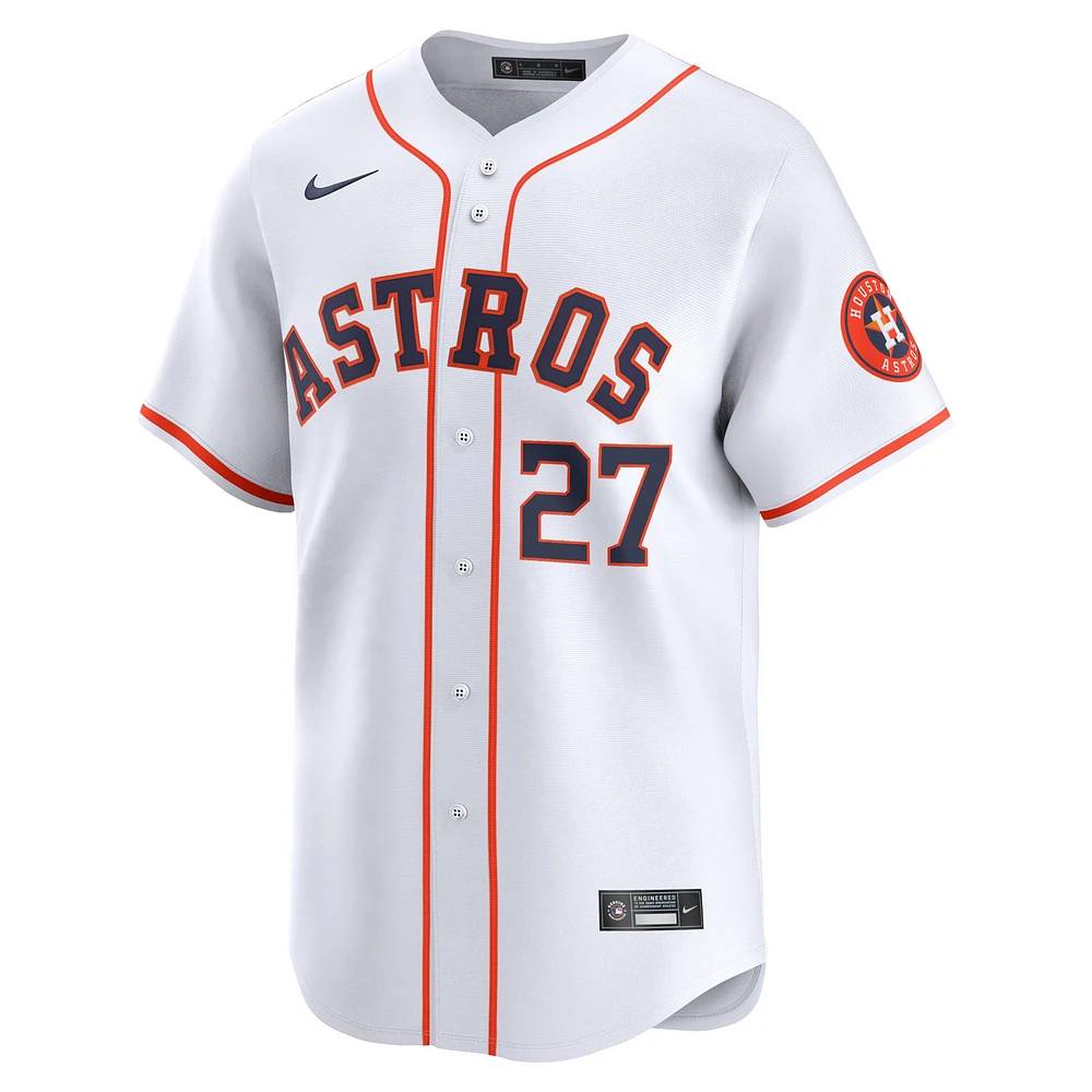 Maillot de joueur Nike Jose Altuve pour hommes, Houston Astros Home Limited, blanc