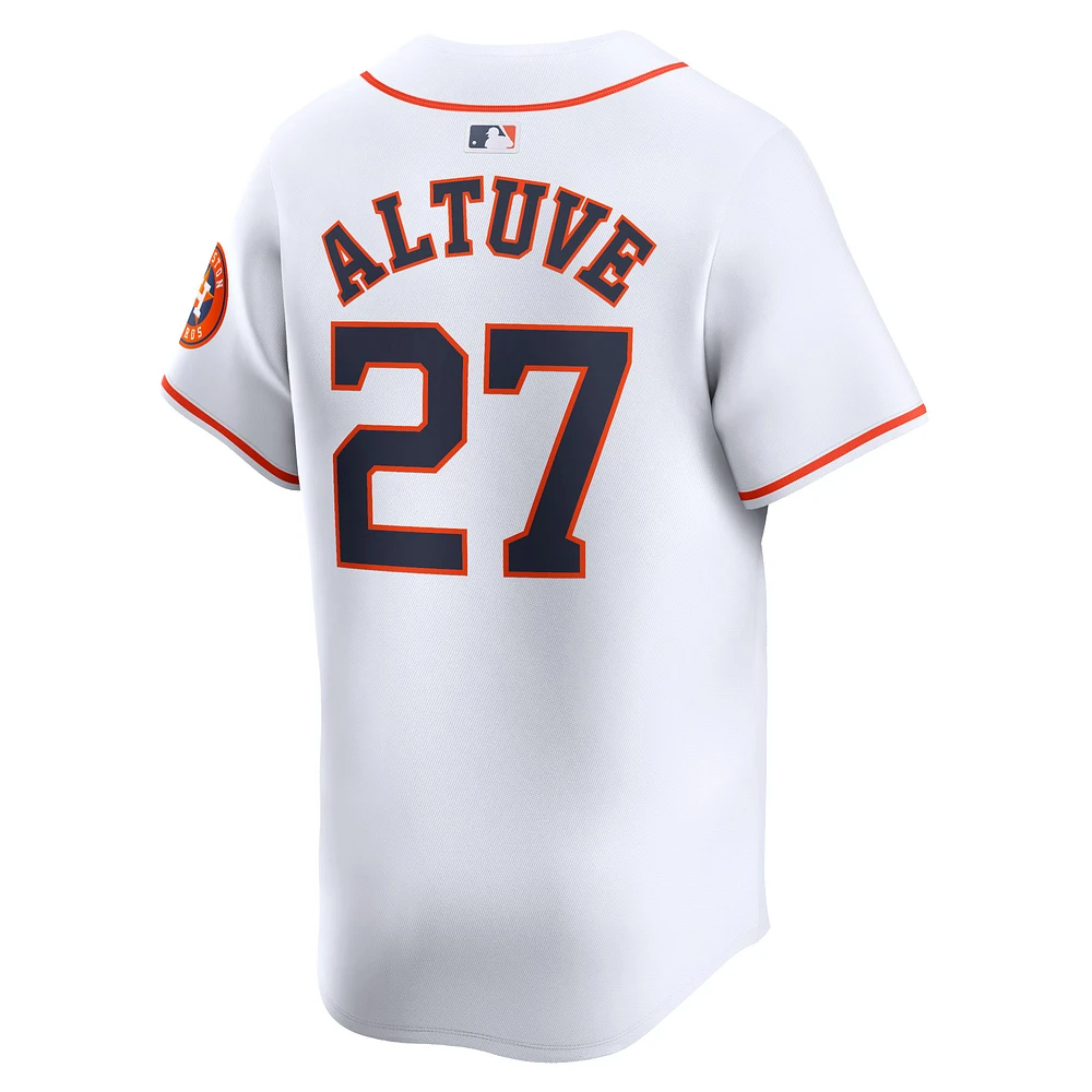 Men's Nike Jose Altuve White Houston Astros Home Limited Player Jersey