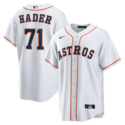 maillot Nike Josh Hader pour homme, réplique à domicile des Astros de Houston, blanc, joueur