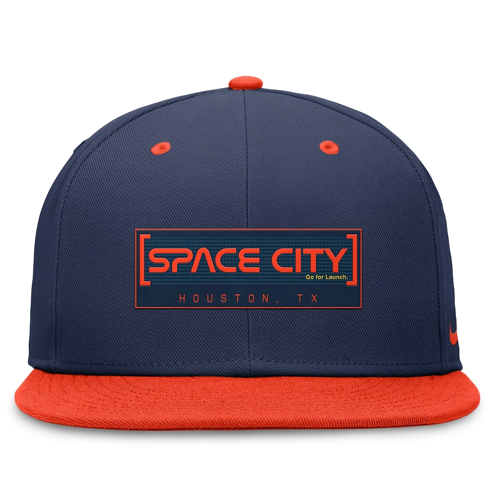 Men's Nike Navy/Orange Houston Astros City Connect True Fitted Hat