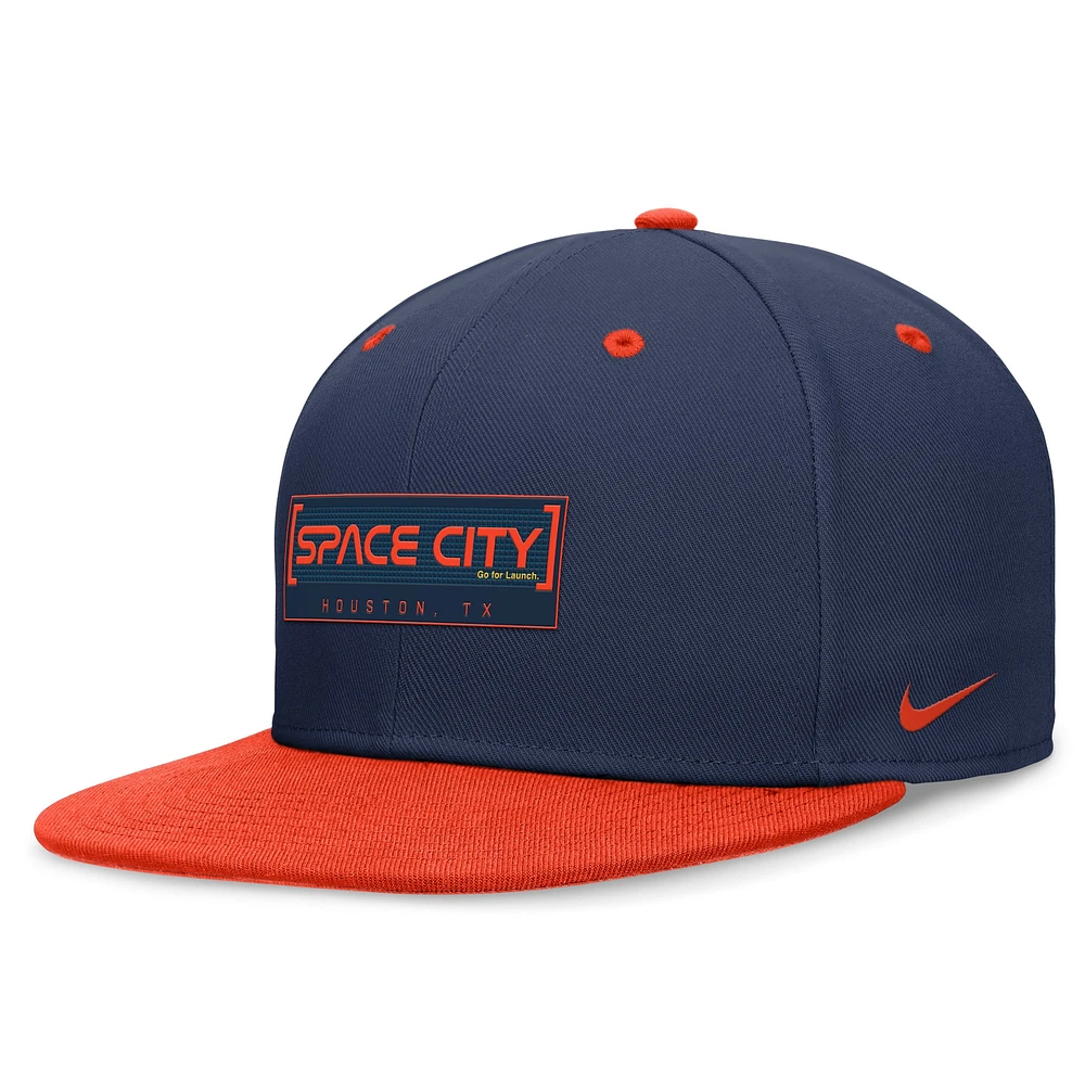 Men's Nike Navy/Orange Houston Astros City Connect True Fitted Hat