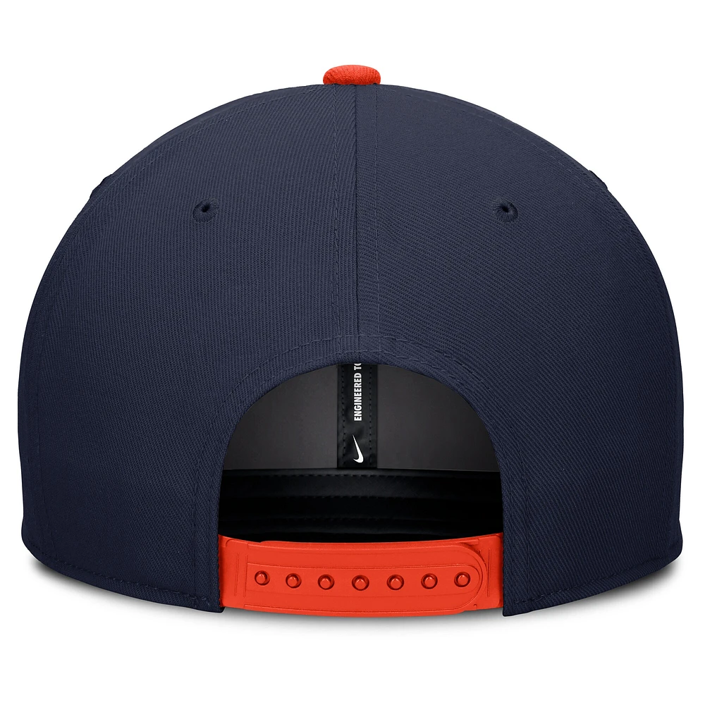 Casquette Nike Pro Performance Snapback bleu marine/ Houston Astros pour homme