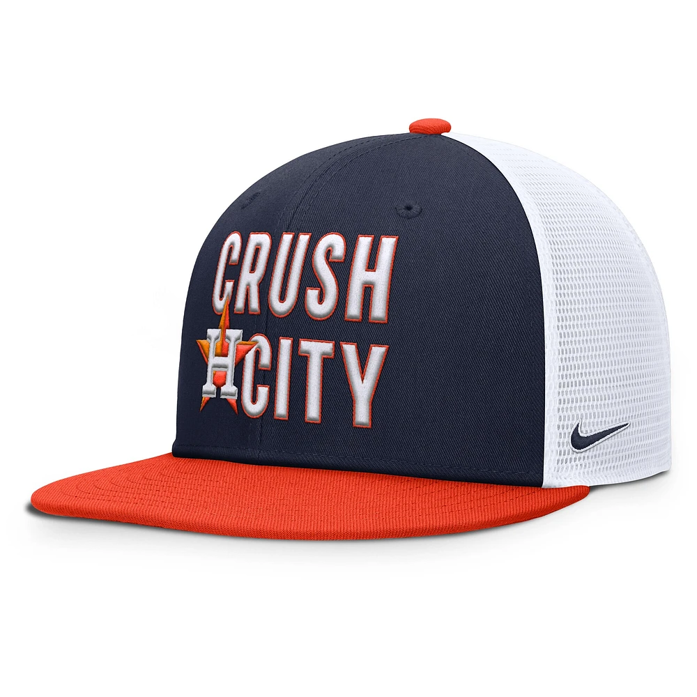 Men's Nike  Navy/Orange Houston Astros Pro Performance Trucker Snapback Hat
