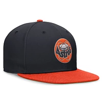 Men's Nike Navy/Orange Houston Astros Rewind Cooperstown True Performance Fitted Hat