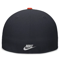 Casquette ajustée Nike bleu marine/orange Houston Astros Rewind Cooperstown True Performance pour hommes