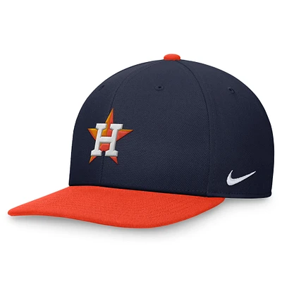 Casquette Nike bicolore à visière arrière bleu marine/orange Houston Astros pour homme