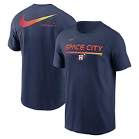 T-shirt Nike bleu marine Houston Astros 2-Hit Speed ​​City Connect pour homme