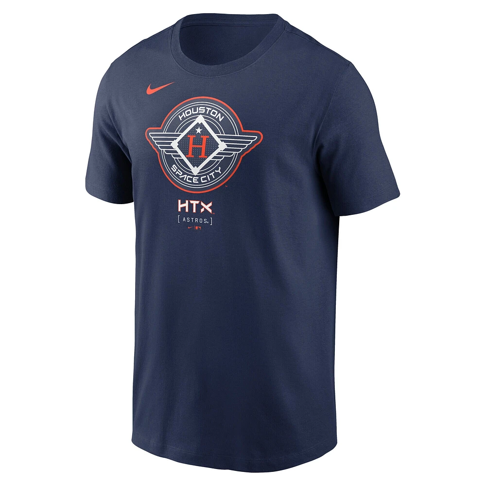 Men's Nike Navy Houston Astros 2025 City Connect Large Logo T-Shirt