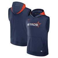 Men's Nike  Navy Houston Astros 2025 City Connect Performance Sleeveless Pullover Hoodie