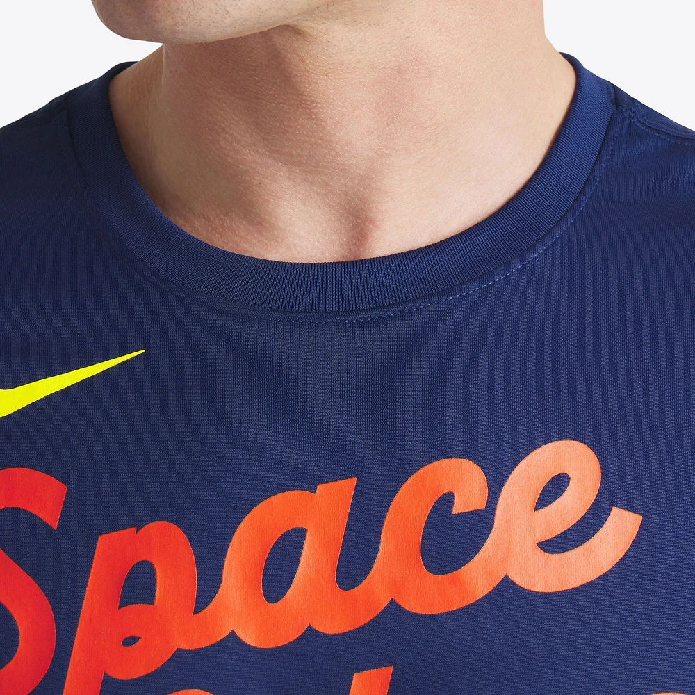 Men's Nike  Navy Houston Astros 2025 City Connect Team Phrase Legend Performance T-Shirt