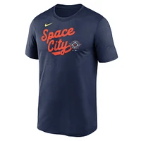 Men's Nike  Navy Houston Astros 2025 City Connect Team Phrase Legend Performance T-Shirt