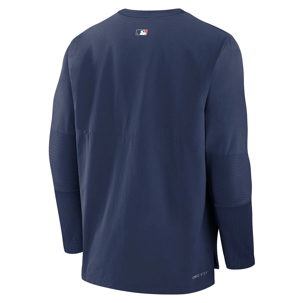 Veste à enfiler performante tri-mélange Nike City Connect Player des Astros de Houston pour hommes, collection authentique, bleu marine