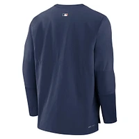 Men's Nike Navy Houston Astros Authentic Collection City Connect Player Tri-Blend Performance Pullover Jacket