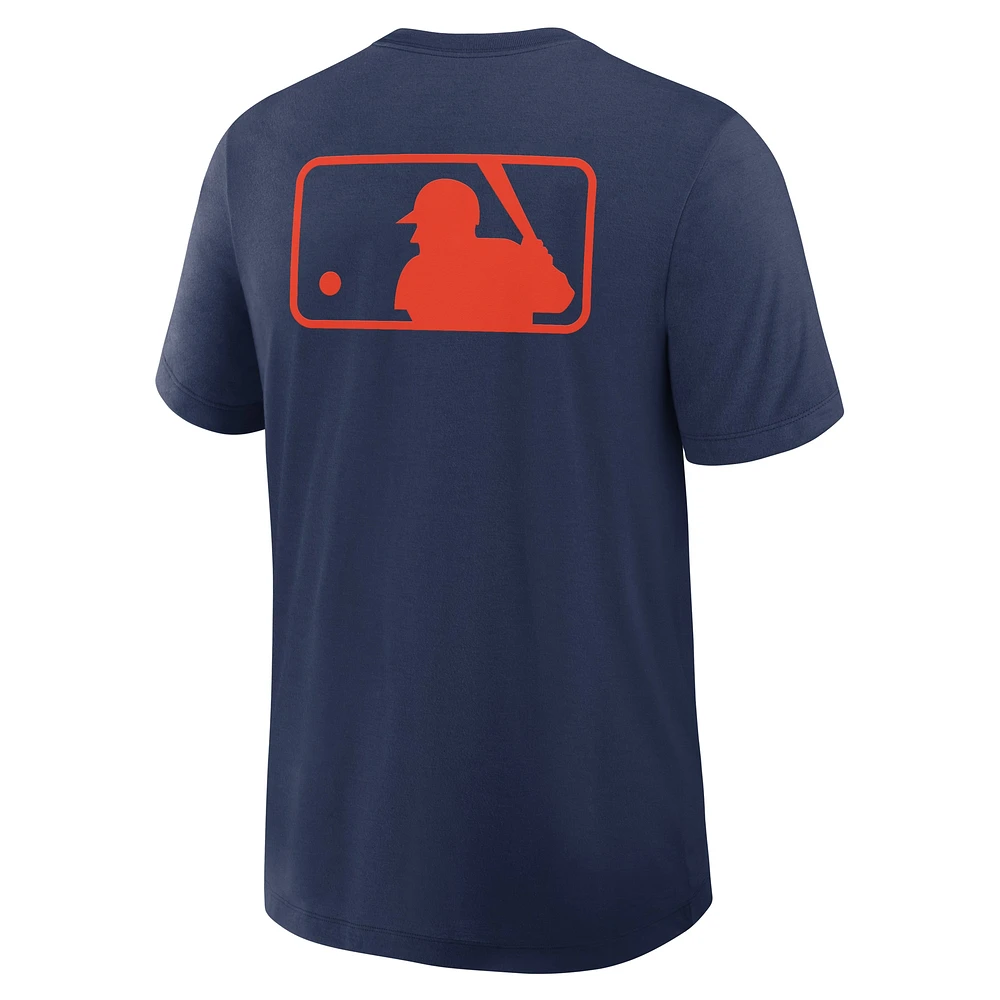T-shirt Nike bleu marine Houston Astros Authentic Collection Early Work Tri-Blend Performance pour homme