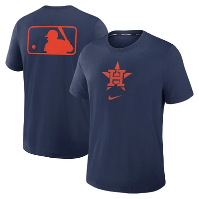 T-shirt Nike bleu marine Houston Astros Authentic Collection Early Work Tri-Blend Performance pour homme